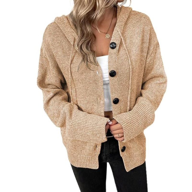 Cardigan en maille long pour femme | Chaud