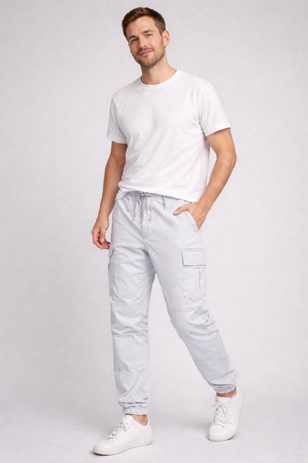 Pantalon cargo d'été homme | avec plusieurs poches