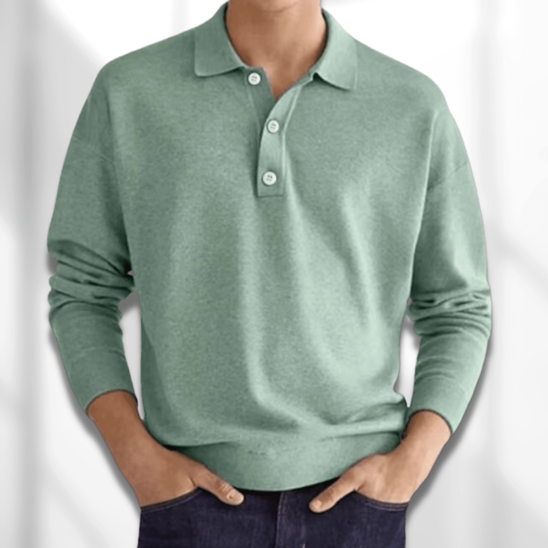 Maglia polo a manica lunga da uomo