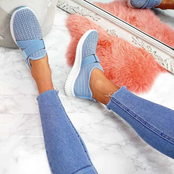 Scarpe comode da donna | con chiusura a strappo