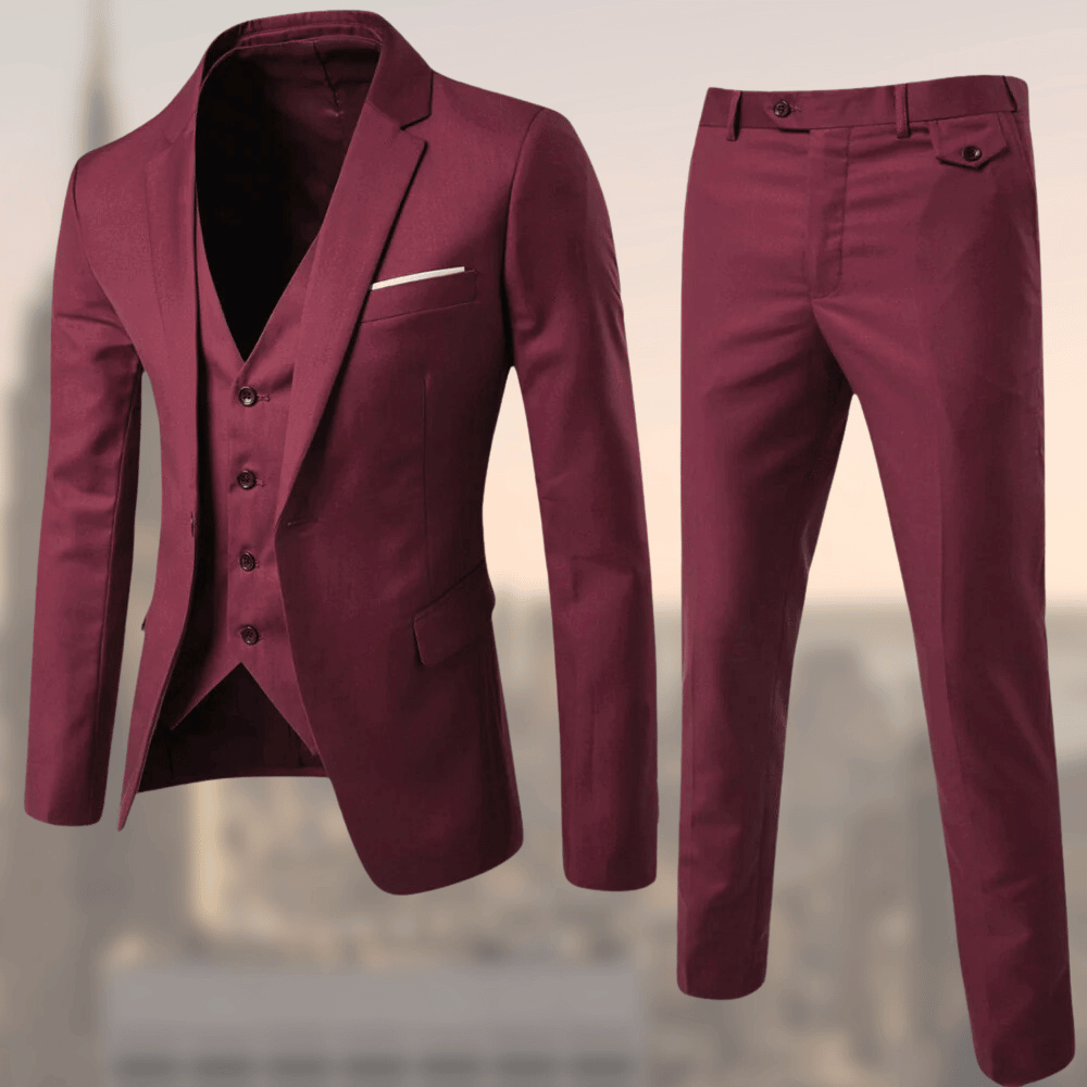 Costume formel trois pièces pour homme | Blazer, gilet et pantalon