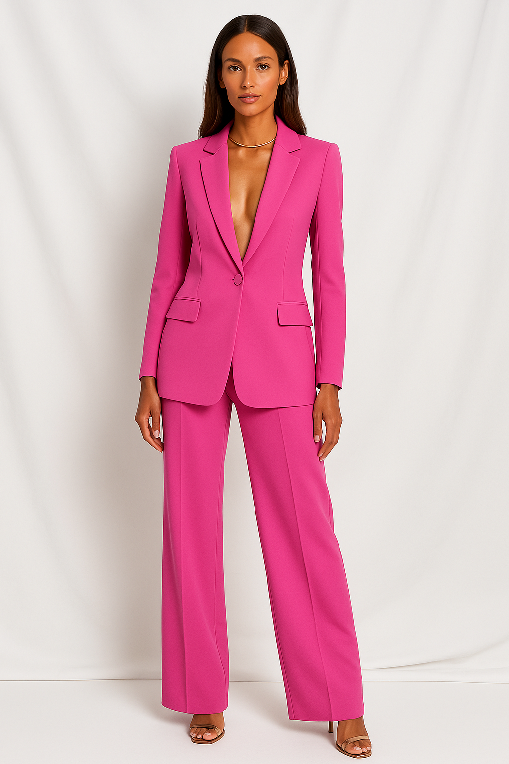 Tailleur pantalon deux pièces bureau femme | blazer et pantalon