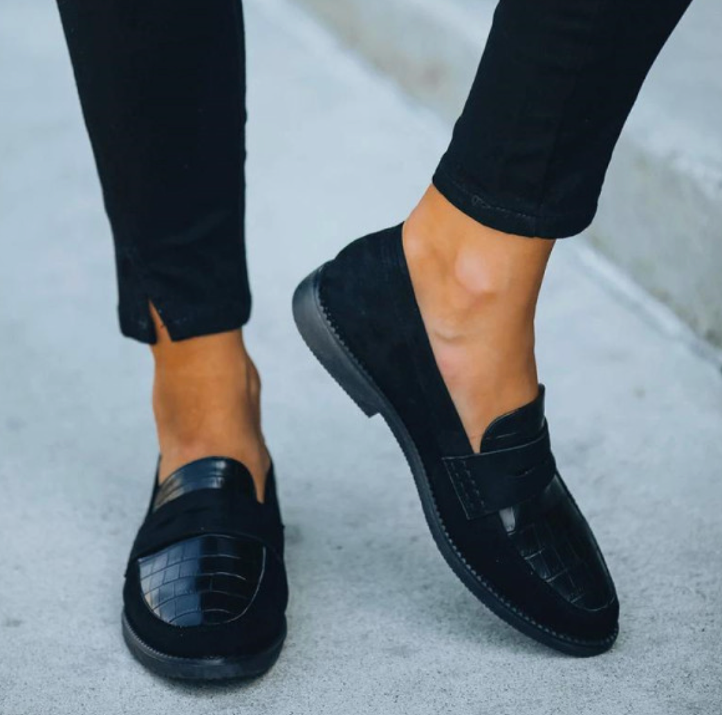 Loafers confortables noires pour femme
