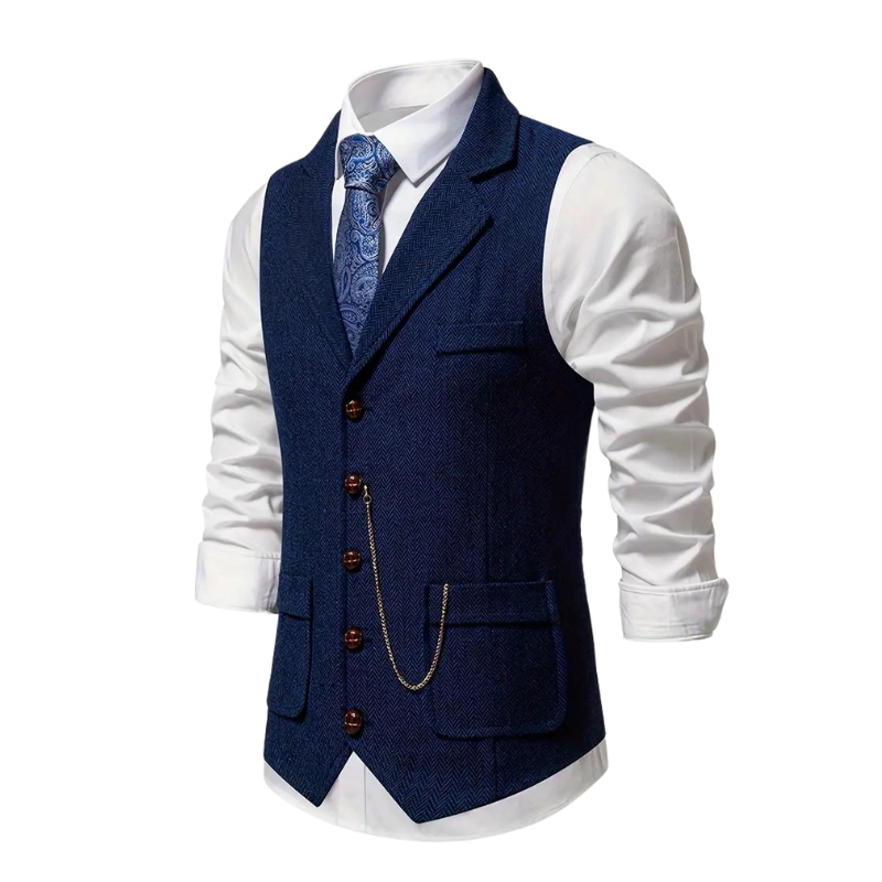 Gilet formel homme | avec col à revers
