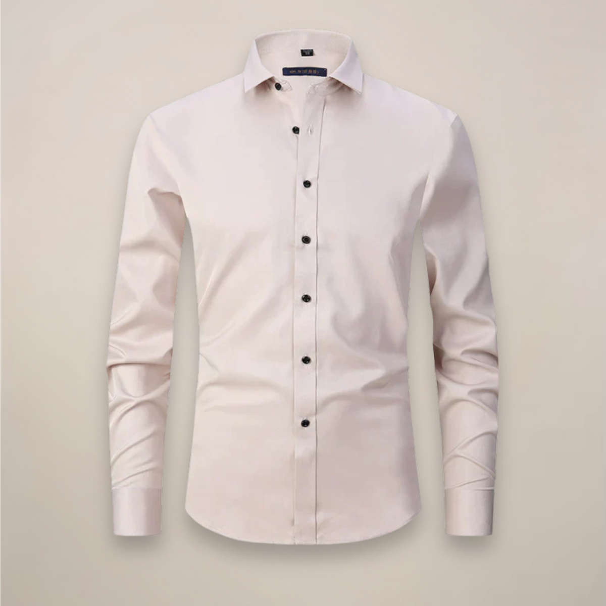 Chemise business homme à manches longues avec patte de boutonnage | respirante