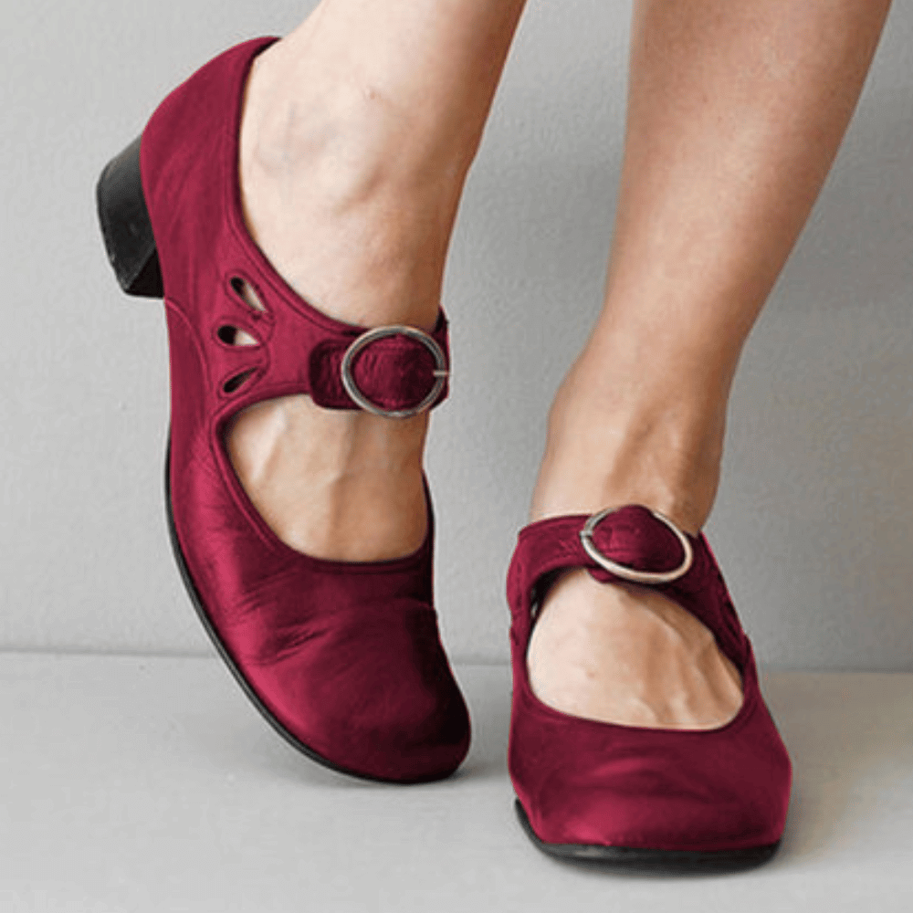 Sandales Mary Jane vintage pour femmes | Talon bloc bas