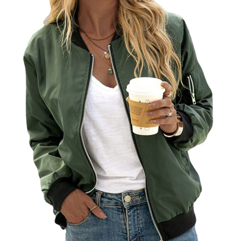Chaqueta bomber de invierno para mujer | Corta