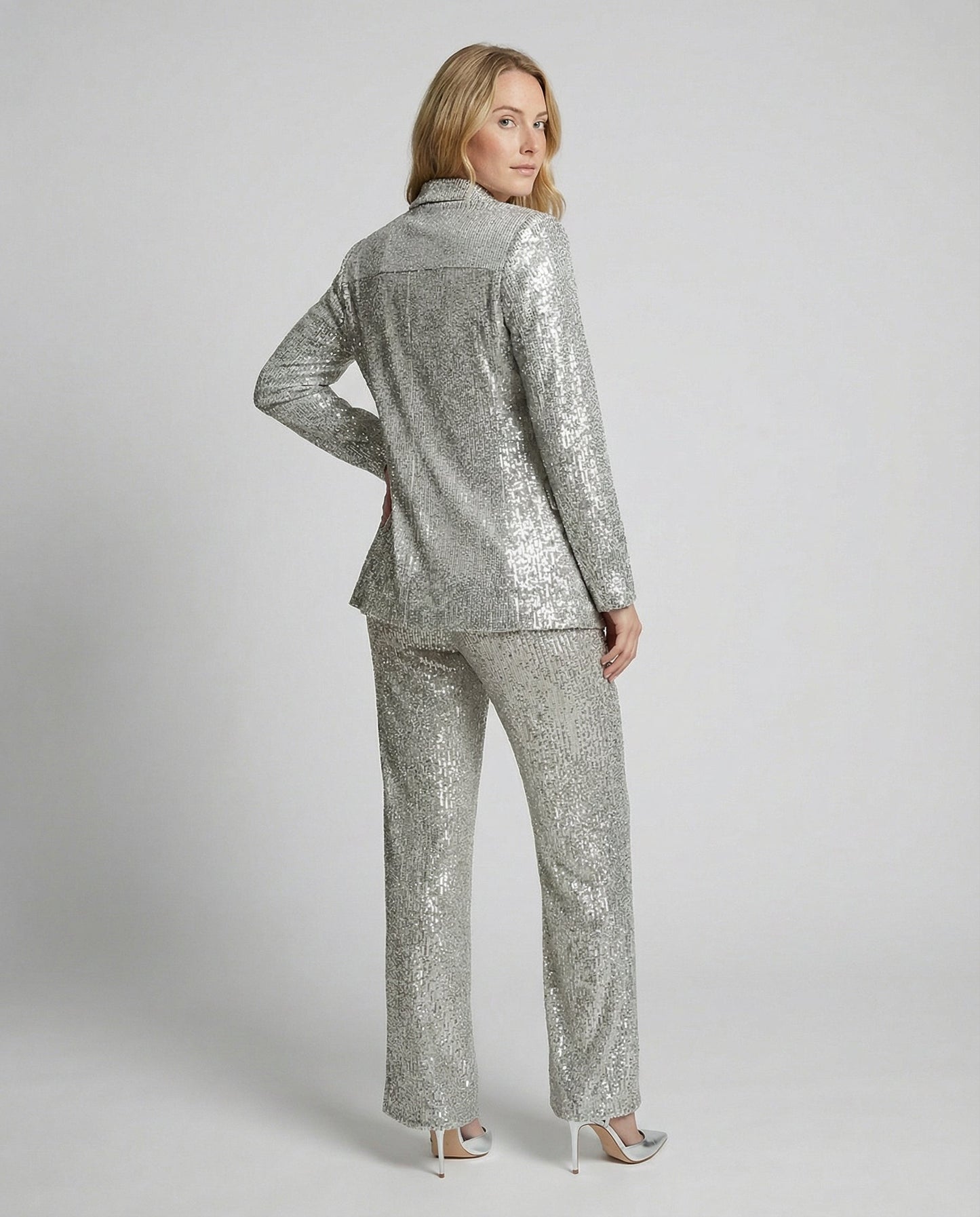 Ensemble tailleur pantalon deux pièces pour femme | Tenue de fête