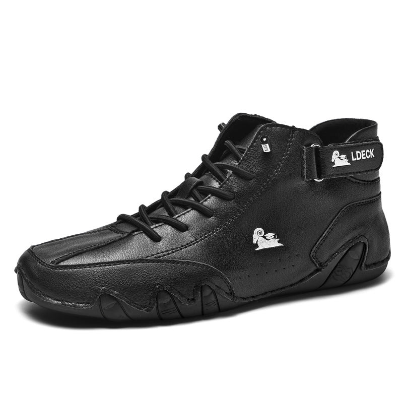 Chaussures barefoot montantes pour hommes | Fermeture lacets et velcro