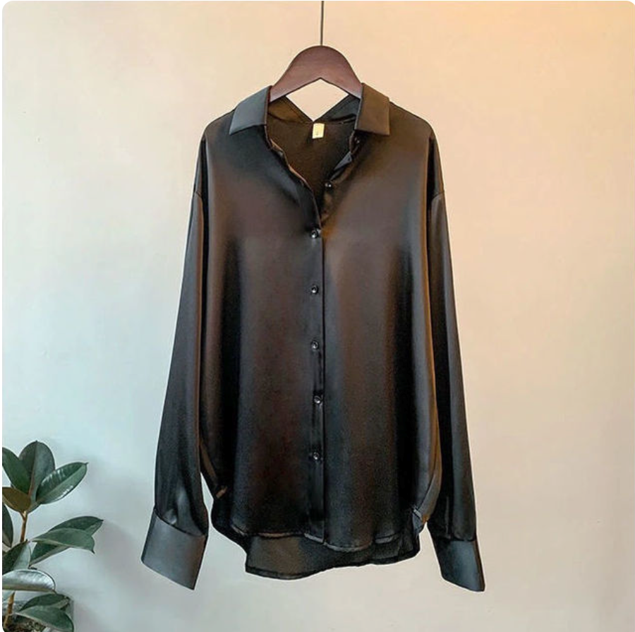 Blouse oversize décontractée femme | Manches longues
