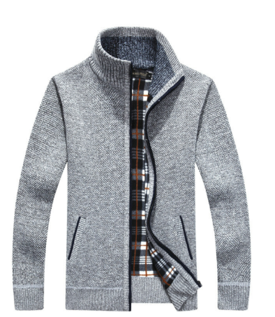 Cardigan court homme | Fermeture éclair