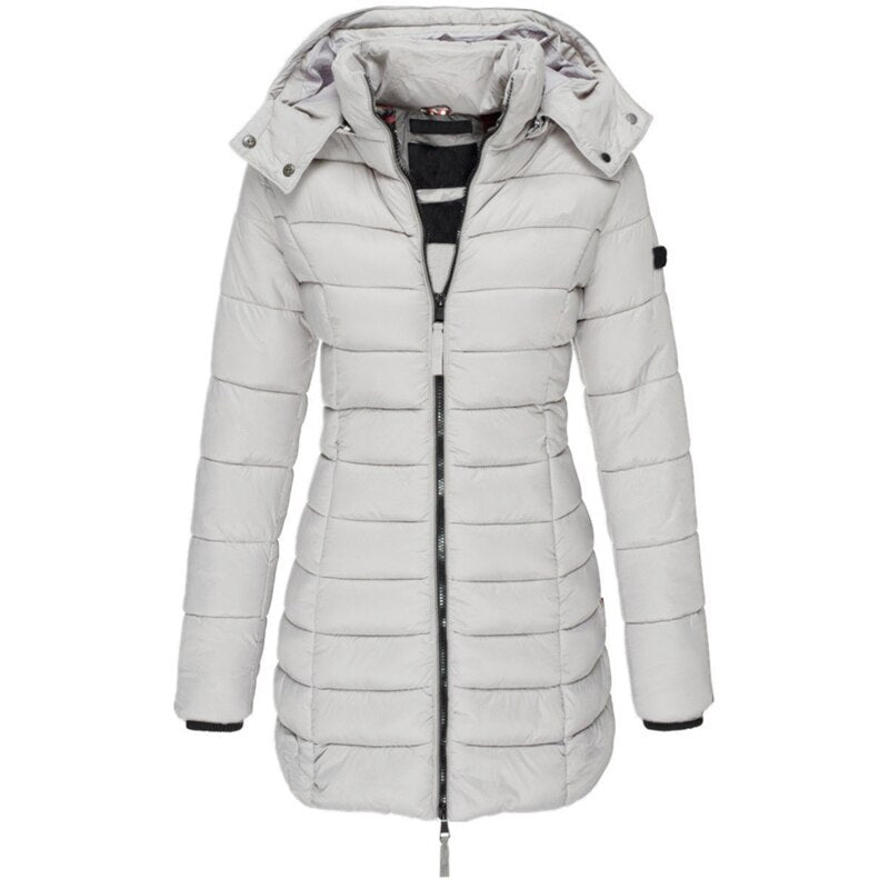 Women's Quilted Winter Jacket | Long