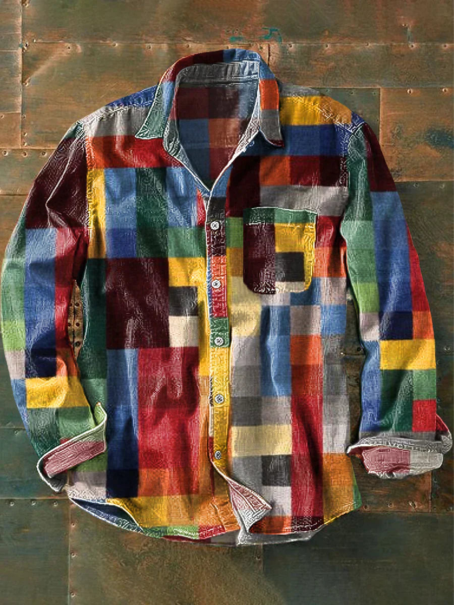Camicia a manica lunga da uomo | Stampare