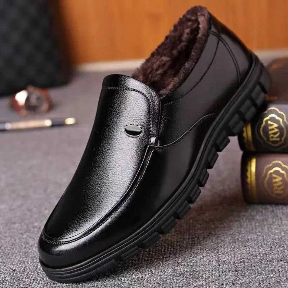 winter dress shoes mens Black Leather Slip-On for Men – Capo Ravenna Dress In Sunset Color:Ivory and Blue Check The most authoritative luxury MATTE-SATIN