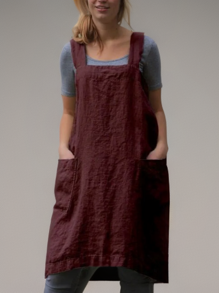 Robe tablier de travail pour femme | Longue