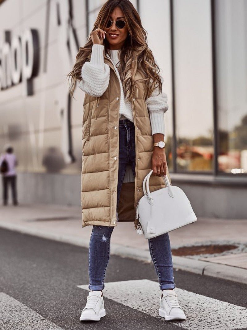 Veste d'hiver longue pour femmes | Longue