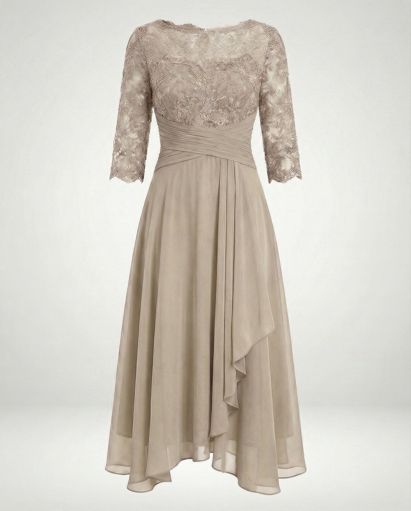 Robe de soirée midi pour femmes | Manches 3/4