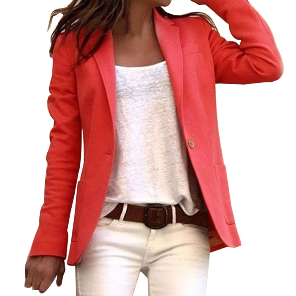 Blazer casual da donna a vestibilità slim | maniche lunghe