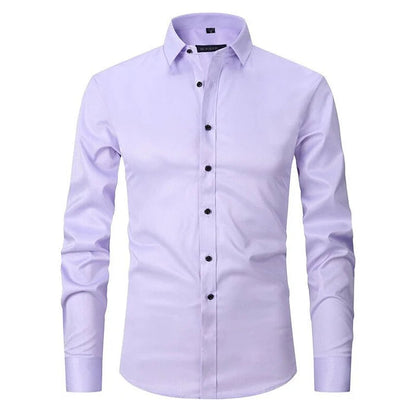 Chemise élastique pour homme | Manches longues