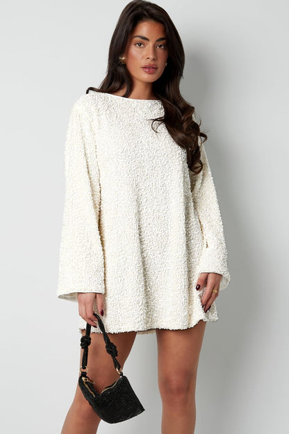 Women's Long Sleeve Wedding Guest Dress with Bow Details | Mini