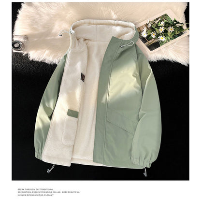 Giacca con cappuccio reversibile con fodera in pile da uomo – Gabriel