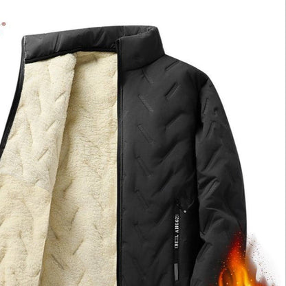 Giacca invernale con fodera in pile e zip da uomo – Olivier