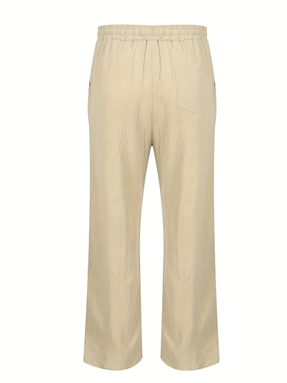 Herren Komfortable Leinen Hose | Lang
