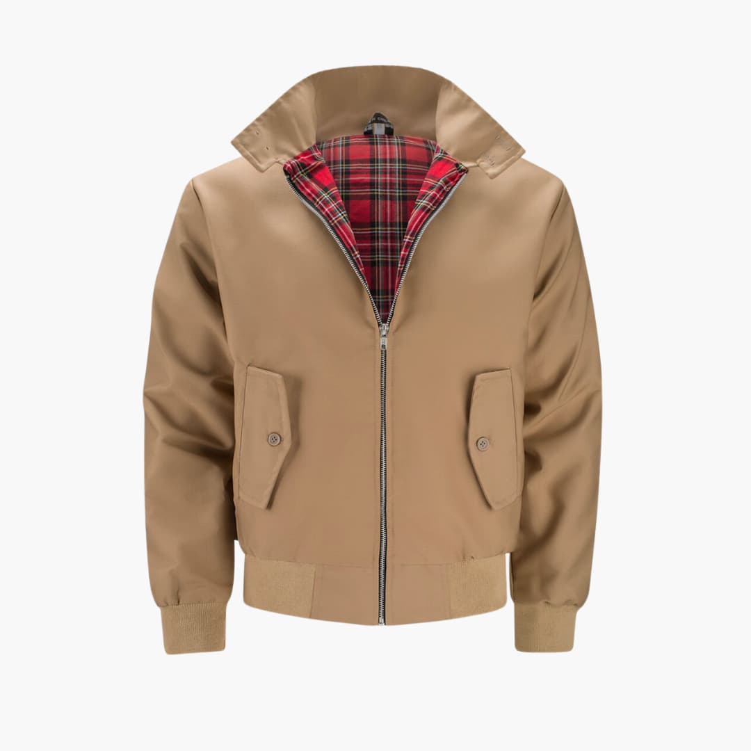 Veste d'hiver homme à bords-côtes | Fermeture éclair