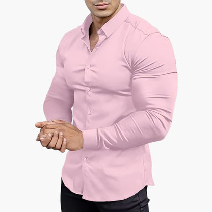 Chemise classique homme manches longues | Coupe slim