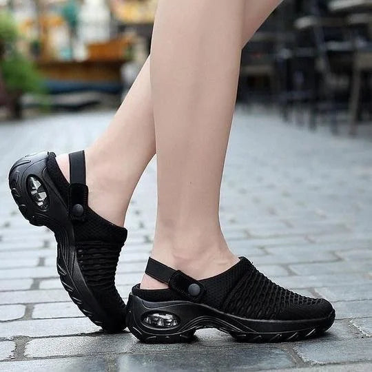 Sandales compensées à enfiler pour femmes | Marche
