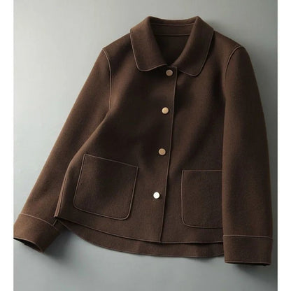 Veste courte à boutons et poches pour femmes - Daniela