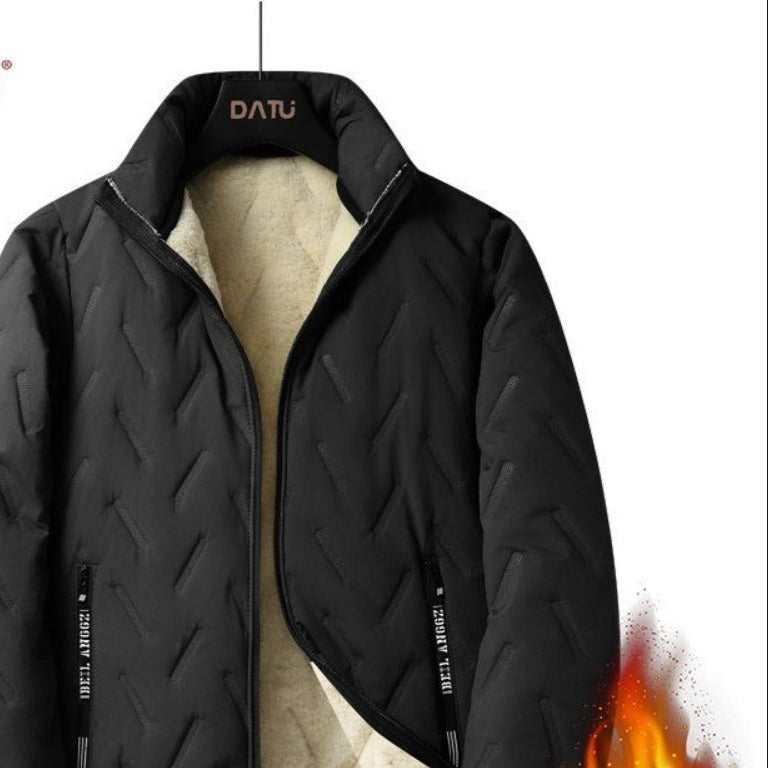 Giacca invernale con fodera in pile e zip da uomo – Olivier