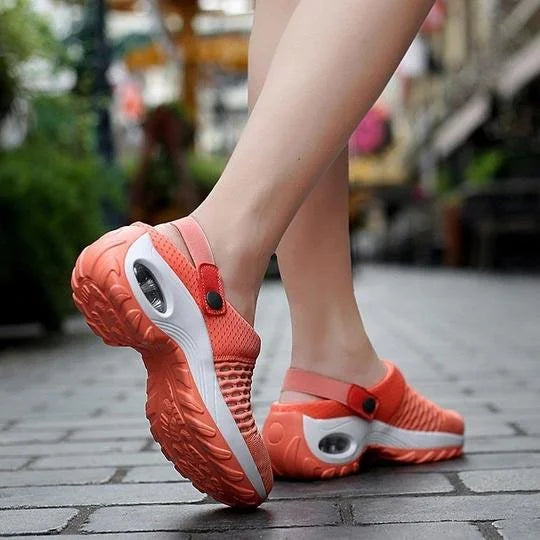 Sandales compensées à enfiler pour femmes | Marche