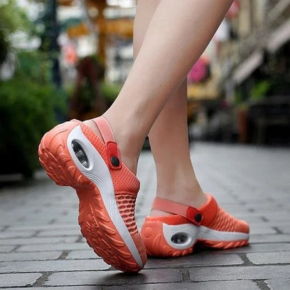 Sandales compensées à enfiler pour femmes | Marche