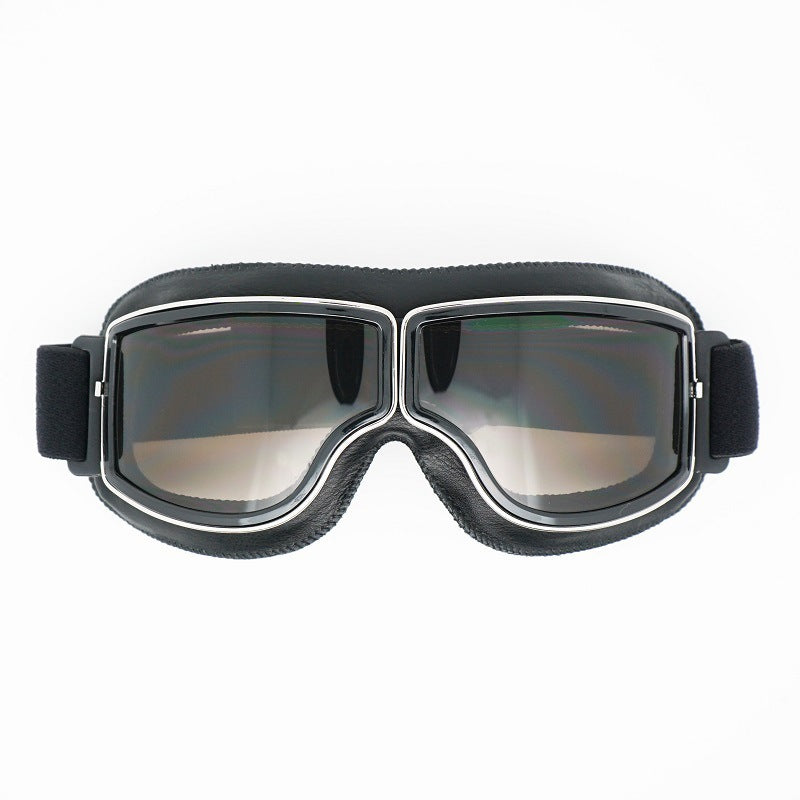Lunettes de moto vintage polarisées pour homme