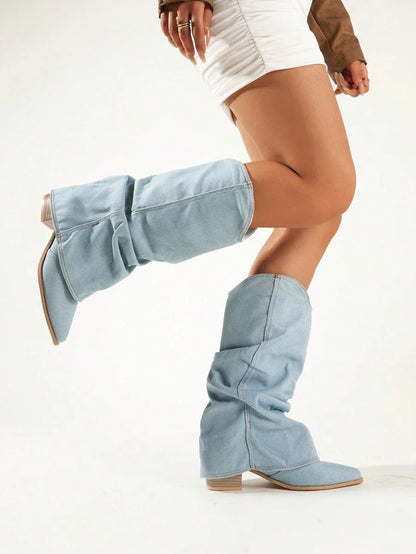Bottes western à talons hauts pour femmes | Bout pointu