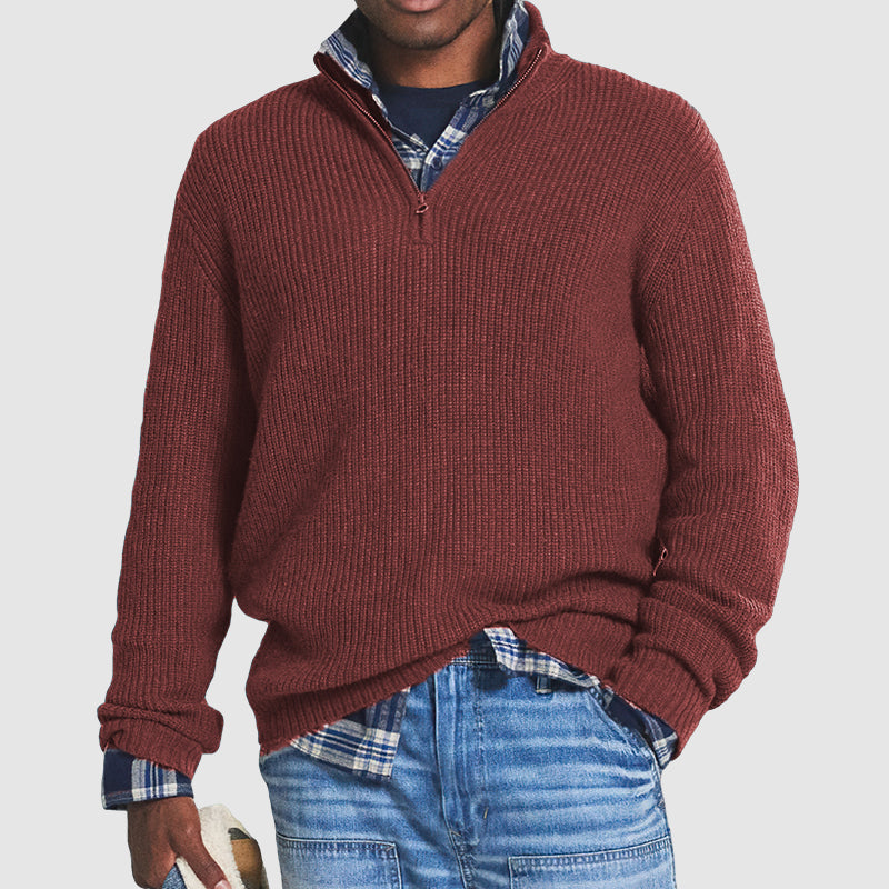 Jersey de punto para hombre | Cremallera