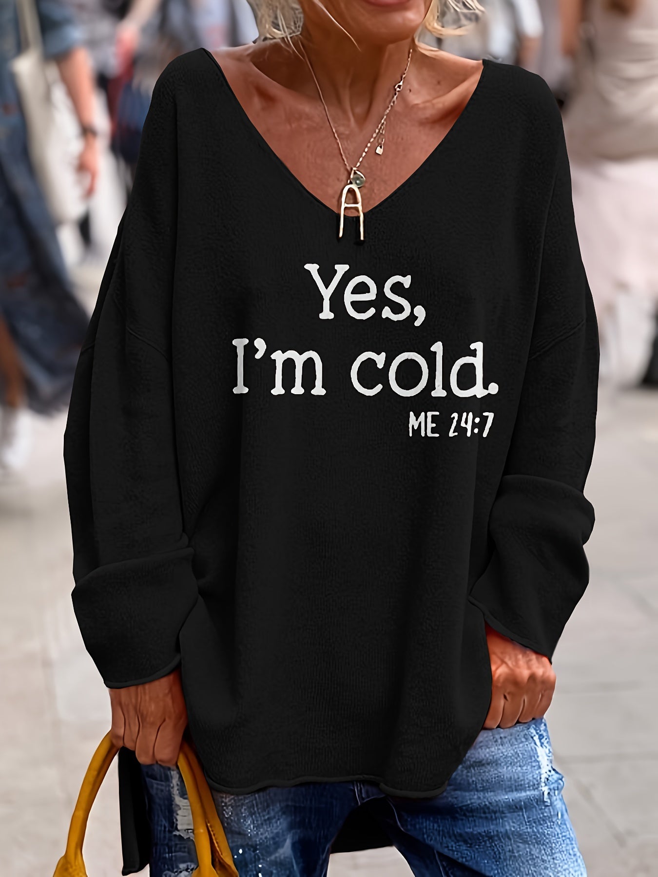 Damen Oversize Pullover | Warm