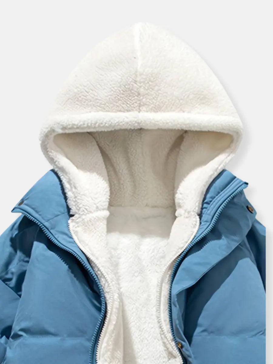 Herren Reißverschluss Daunenjacke | Warm