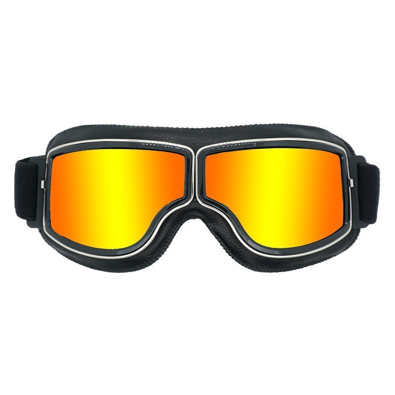Lunettes de moto vintage polarisées pour homme