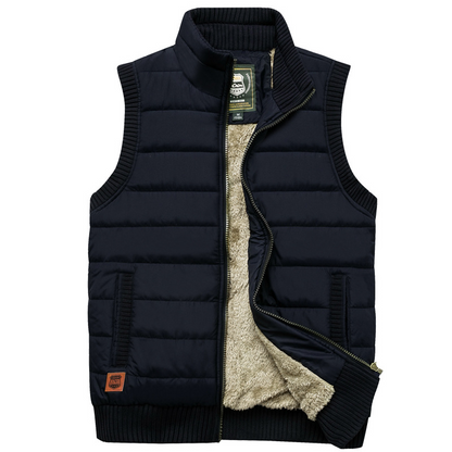 Herren Fleece Weste | Kurz
