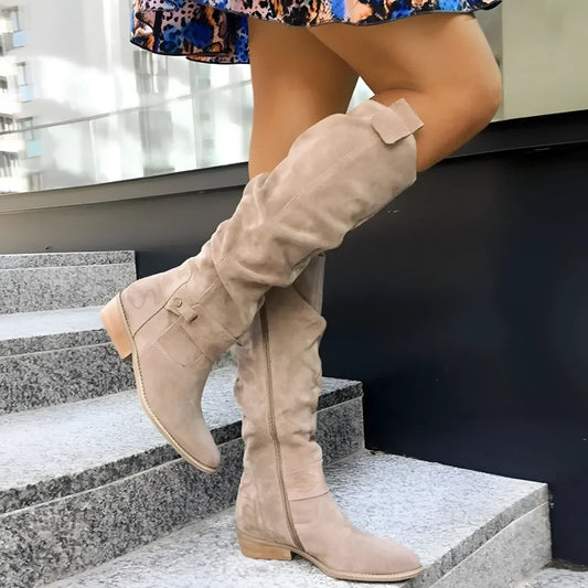 Bottes d'hiver élégantes femme | Mi-genou