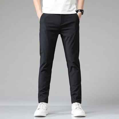Pantalon chino homme business décontracté | Coupe slim