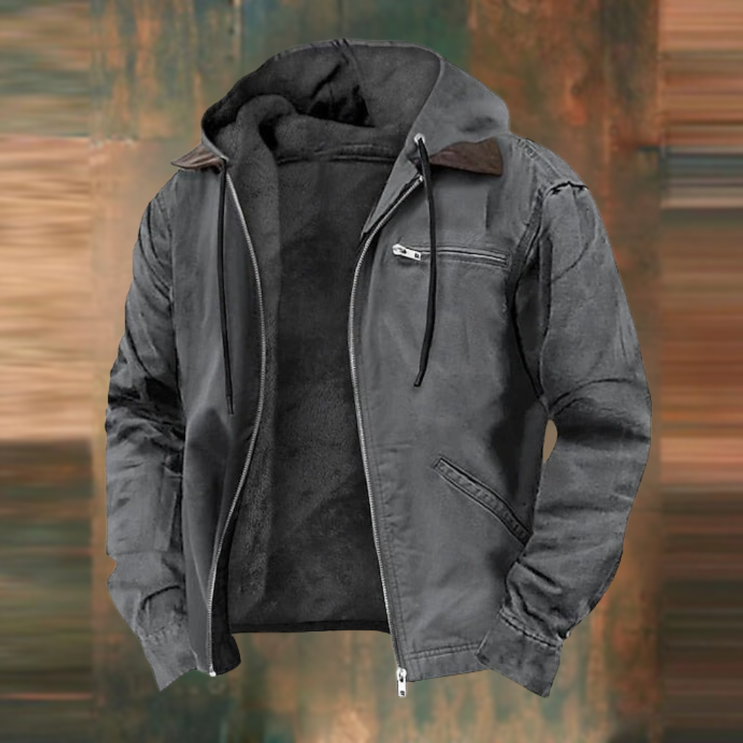 Veste d'hiver courte et chaude en polaire pour homme