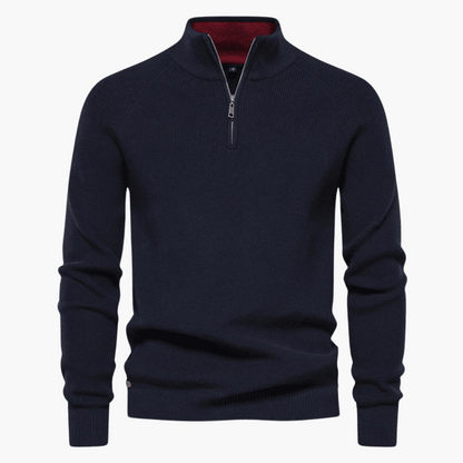 Pull en maille douce homme | Fermeture éclair