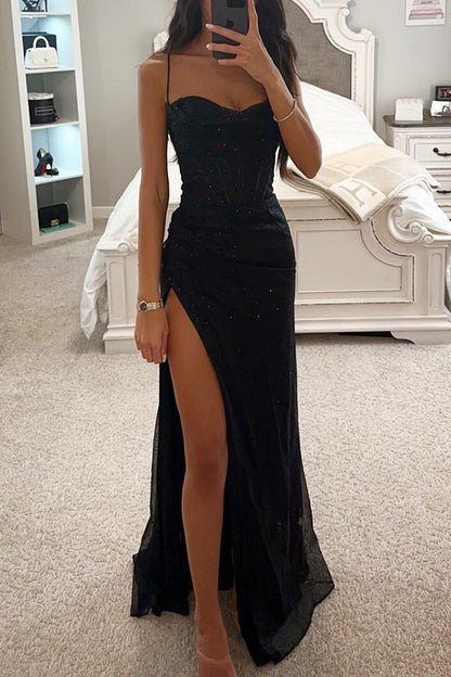 Robe de soirée corset pour femme | Maxi