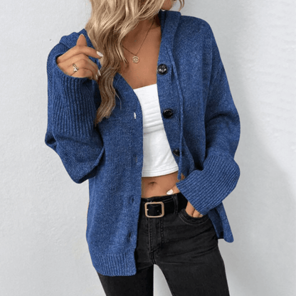Cardigan en maille long pour femme | Chaud