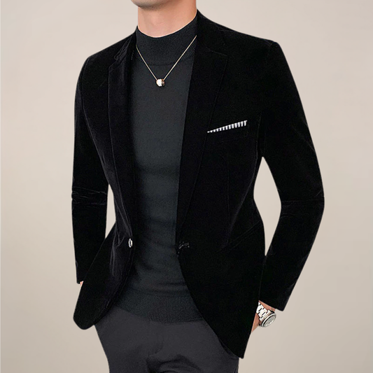 Giacca Blazer Uomo Formale Slim Fit | Rever con Un Bottone