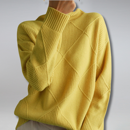 Femme Pull col roulé oversize | Long