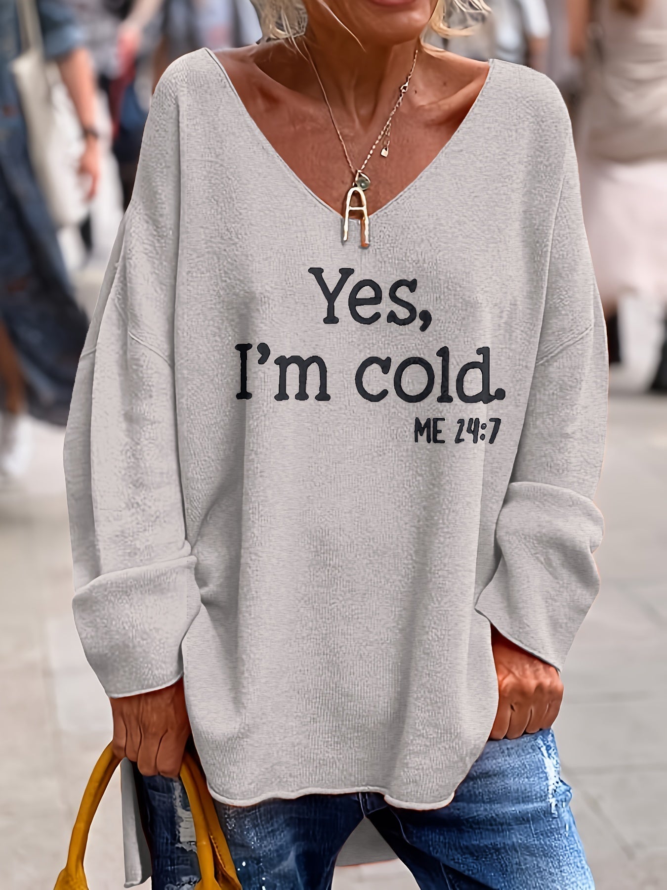 Damen Oversize Pullover | Warm